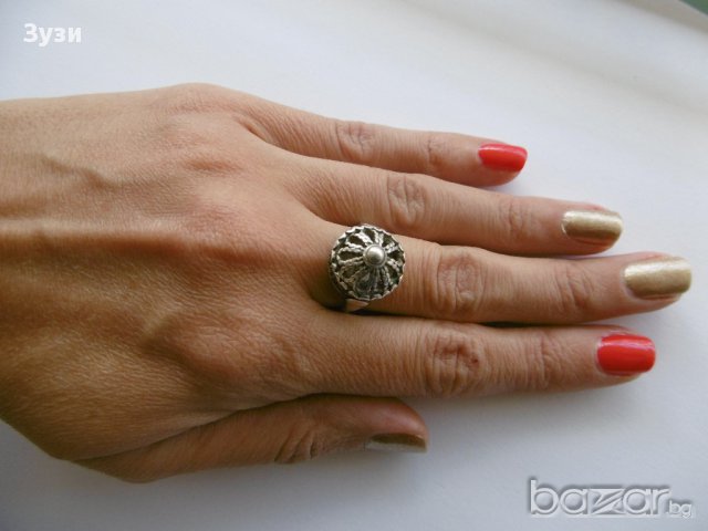 Старинен сребърен пръстен  , снимка 2 - Пръстени - 15868106
