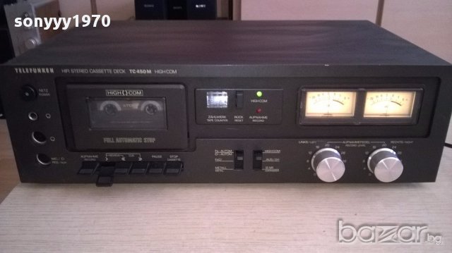 Ретро колекция telefunken tc450m high com-deck-germany-внос швеицария, снимка 8 - Ресийвъри, усилватели, смесителни пултове - 17948425
