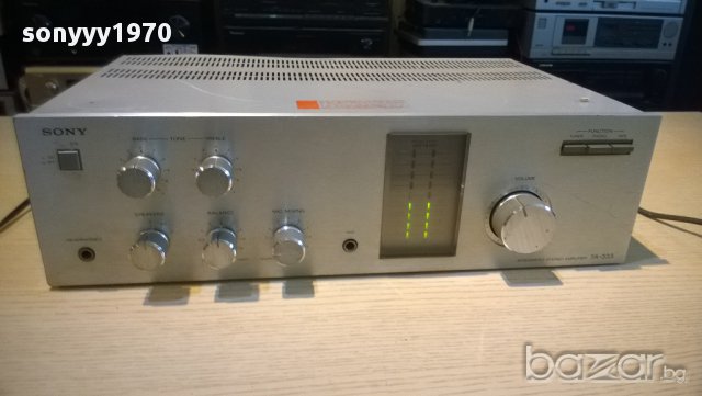 sony ta-333 integrated amplifier-180w-made in taiwan-внос швеицария, снимка 5 - Ресийвъри, усилватели, смесителни пултове - 10352710
