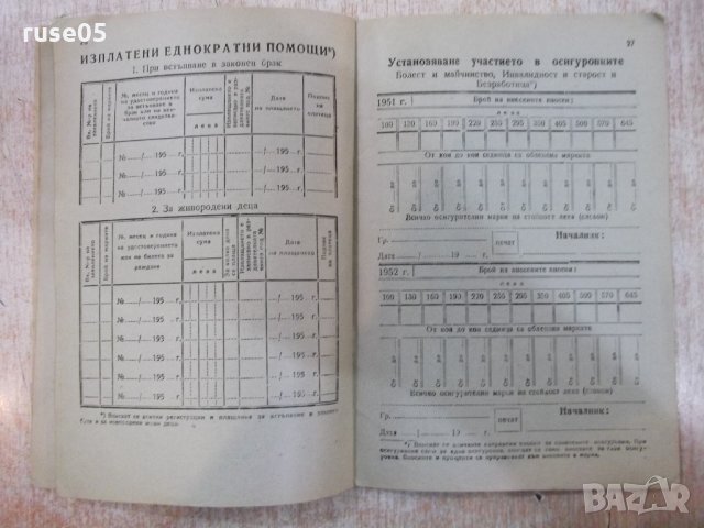 Осигурителна книжка, снимка 10 - Други ценни предмети - 21681092