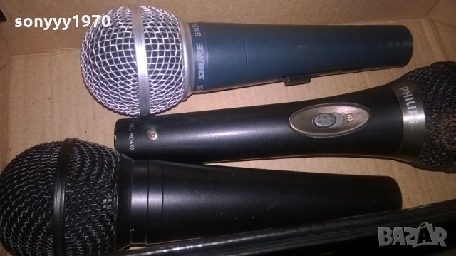 shure philips yamaha-профи микрофони-175лв броика, снимка 2 - Микрофони - 22859228