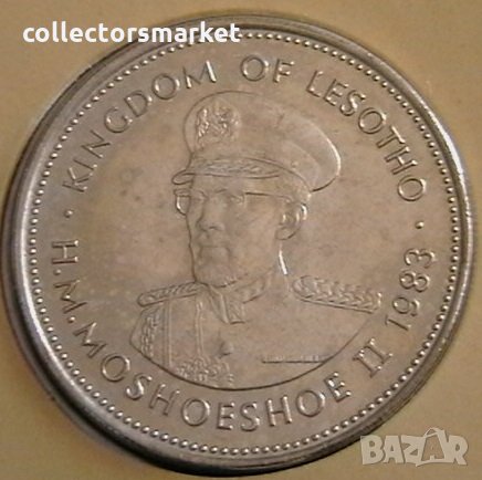 50 лисенте 1983, Лесото, снимка 2 - Нумизматика и бонистика - 22797984