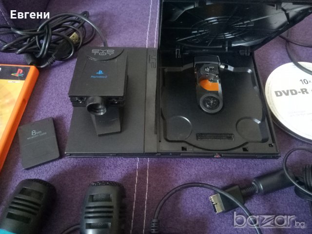 PlayStation 2 слим + 20 игри + 2 джойстика + много аксесоари Хакната , снимка 7 - Други игри и конзоли - 21470571