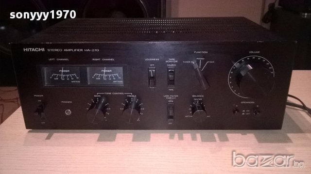 Hitachi ha-270 amplifier-made in japan-внос швеицария, снимка 8 - Ресийвъри, усилватели, смесителни пултове - 15259334