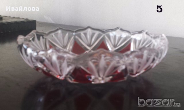 Кристални купи - различни размери и форми, снимка 7 - Други стоки за дома - 14881612