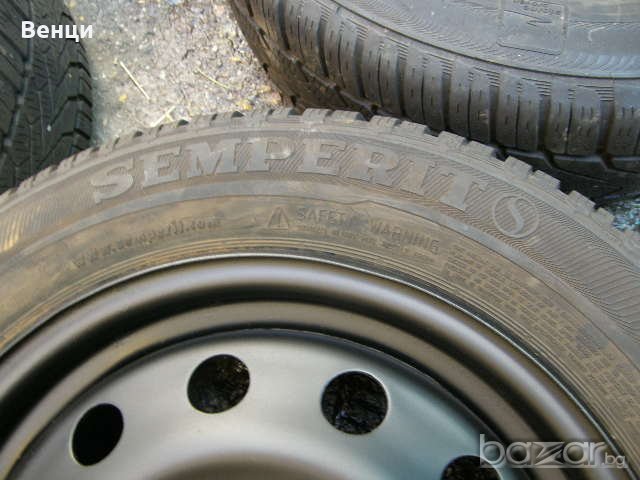 4 бр. железни джанти със зимни гуми SEMPERIT за SUZUKI и TOYOTA, снимка 4 - Гуми и джанти - 19975110