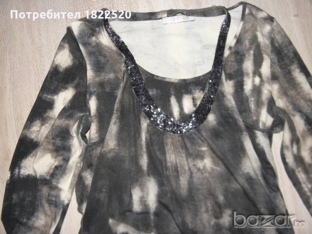 Рокля в преливащи се тъмно зелено и  бежово, снимка 2 - Рокли - 20908017