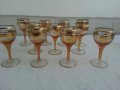 Чаши за ракия с златен кант, снимка 13
