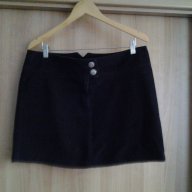 Sisley - черна джинсова пола, снимка 6 - Поли - 12853112