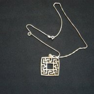 Италиански медальон - сребро, снимка 1 - Антикварни и старинни предмети - 15043490
