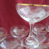 кристални чаши  , снимка 4 - Антикварни и старинни предмети - 18904807