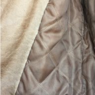 Дамско кожено яке BERSHKA оригинал, size M, с вата, екокожа, карамелено, златни ципове, като ново!!!, снимка 6 - Якета - 17746865