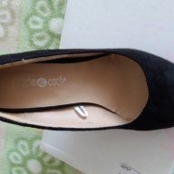 Велурени черни дамски обувки, снимка 7 - Дамски ежедневни обувки - 14662978