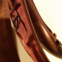 Дам.обувки-/изк.кожа/-№40-цвят-кафяво-бордо-/металик/., снимка 14 - Дамски ежедневни обувки - 22385521