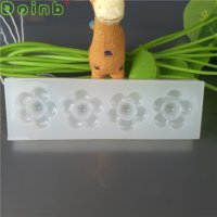 4 цветчета ред силиконов калъп молд форма за бижутерски сладкарски и смола изделия, снимка 1 - Форми - 20238655