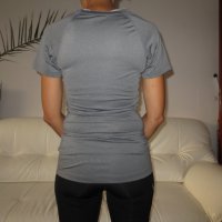 nike pro-fitted v-neck II grey , снимка 9 - Тениски - 22715902