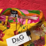 100 % D&G Dolce&Gabbana Нов оригинален флорален панталон, снимка 6 - Панталони - 17968208