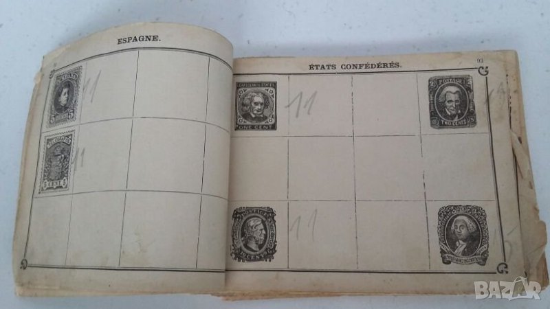 Класьор за пощенски марки ретро, снимка 1