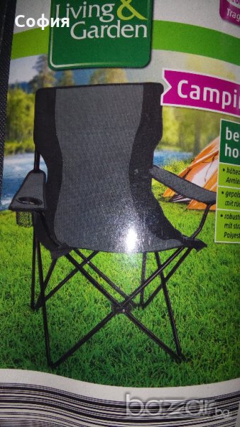 Къмпинг сгъваем стол с калъф - нови! , снимка 1