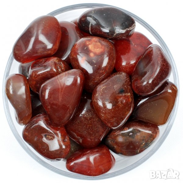 Тъмно червен ахат, Полускъпоценен камък тъмно червен ахат, Червен ахат, снимка 1