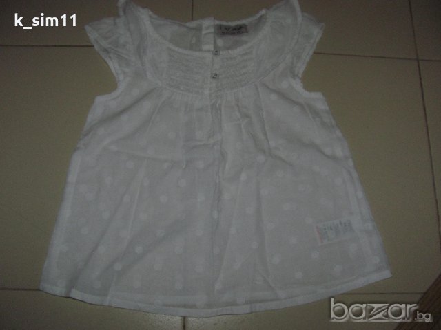 Лот 2 блузи /ризи/ и шапка на точки на Next за 3-4 г, снимка 5 - Детски комплекти - 18813789