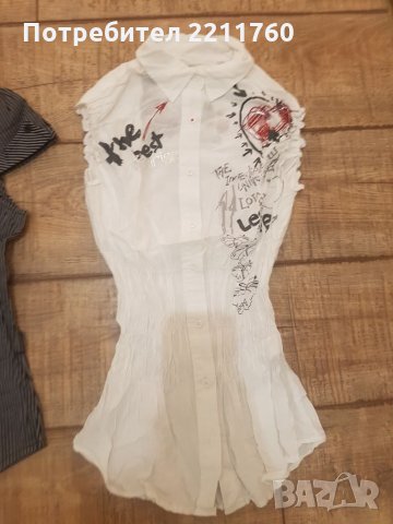 Ризи с къс ръкав Fornarina, Desiqual, снимка 7 - Ризи - 25820482