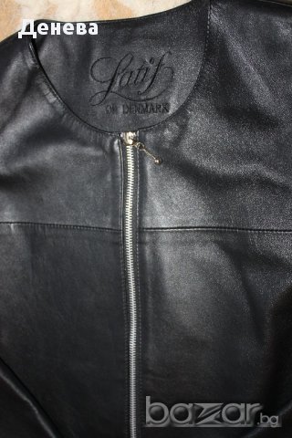 Естествена кожа черно дамско яке на LATIF, снимка 5 - Якета - 11687476