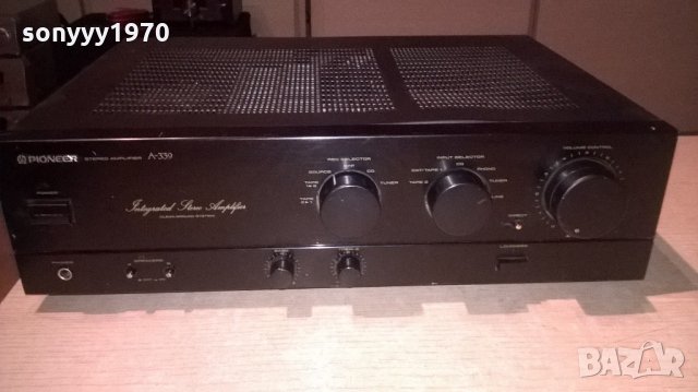 pioneer a-339 stereo amplifier-made in japan-410w-внос швеицария, снимка 3 - Ресийвъри, усилватели, смесителни пултове - 21888400