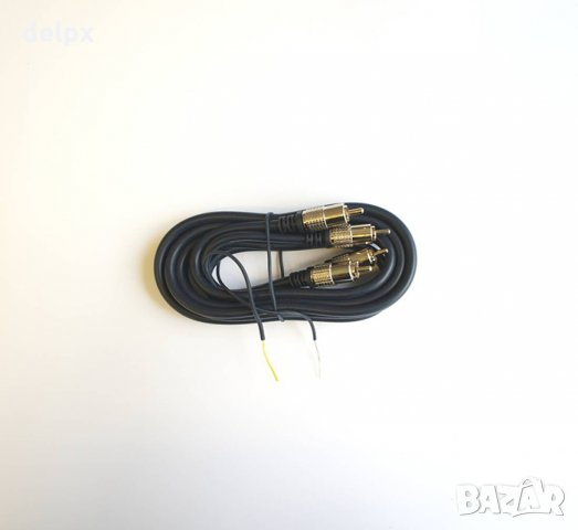 Кабел с високо качество и управление 2xRCA(м)/2xRCA(м) 1.8m, снимка 1