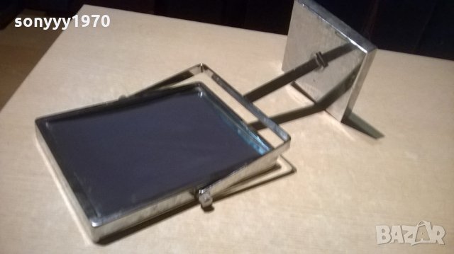 огледало с две лица-41х22х14см-метално-инокс-внос англия, снимка 5 - Колекции - 22968401