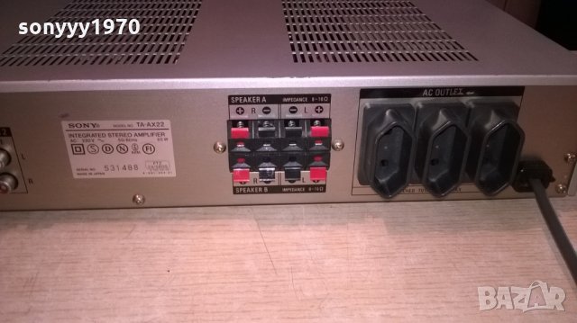 &sony ta-ax22 stereo amplifier-made in japan, снимка 14 - Ресийвъри, усилватели, смесителни пултове - 22348220