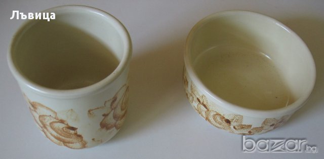 Нов комплект порцеланови купи за сервиране с приятен рисунък, снимка 2 - Декорация за дома - 14678250