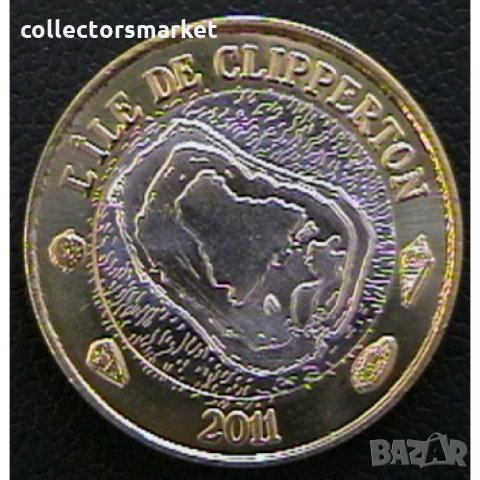 200 франка 2011, Клипертон, снимка 2 - Нумизматика и бонистика - 22739571