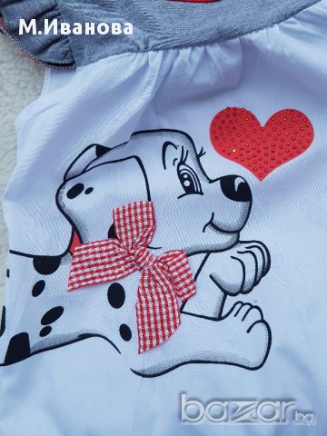 Рокля "Далматинче" 1-2-3-4-5 години, снимка 11 - Бебешки рокли - 17292440