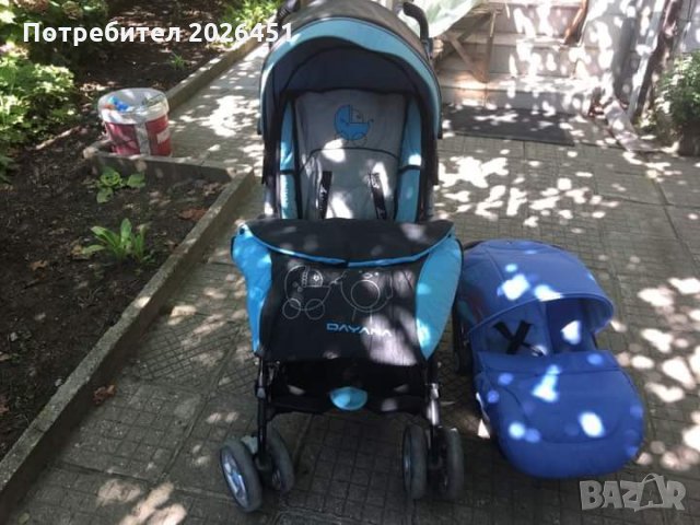 детска количка и кошница, снимка 1 - Детски колички - 22290693