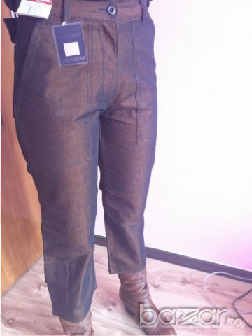 Нов сладурски панталон кафяв деним Мадок , снимка 2 - Панталони - 17122812