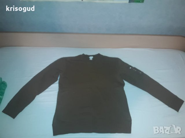 Тъмно кафяв стилен и марков мъжки пуловер H&M, размер: М, снимка 10 - Блузи - 23490970