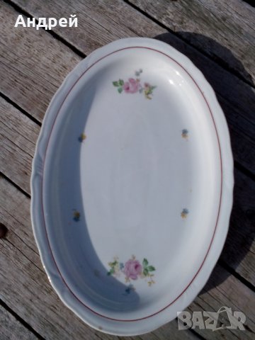 Стара порцеланова чиния,плато #3, снимка 3 - Антикварни и старинни предмети - 26032895