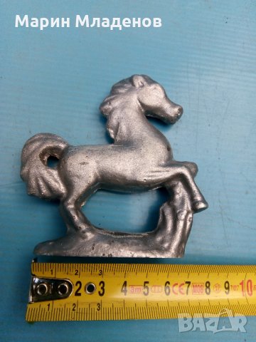 Статуетка метална-кон, снимка 4 - Колекции - 25404287