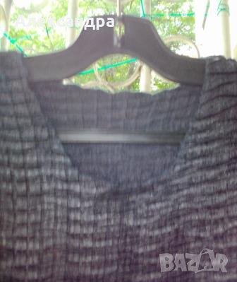 Черна официална блузка, снимка 2 - Тениски - 21588754