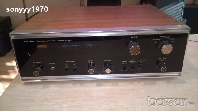 pioneer sx-440-stereo receiver-made in japan-внос англия, снимка 9 - Ресийвъри, усилватели, смесителни пултове - 19843547