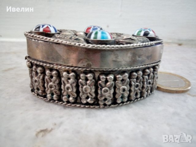 стара посребрена метална кутийка, снимка 3 - Антикварни и старинни предмети - 21771246