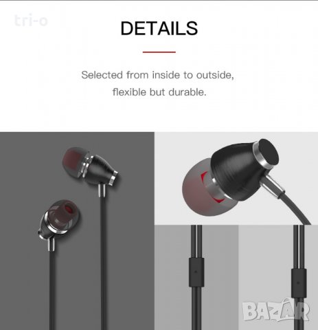 Метални супер бас стерео кабелни слушалки с микрофон, снимка 4 - Слушалки, hands-free - 25635172