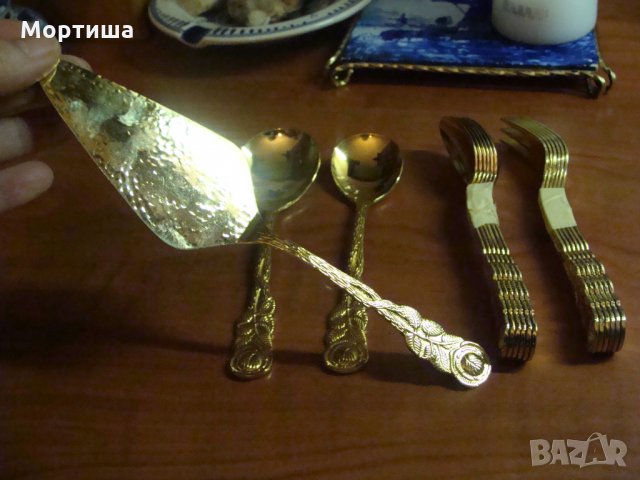  gold vergoldet  Baccara Rose  позлатени прибори намалени, снимка 3 - Прибори за хранене, готвене и сервиране - 23661899