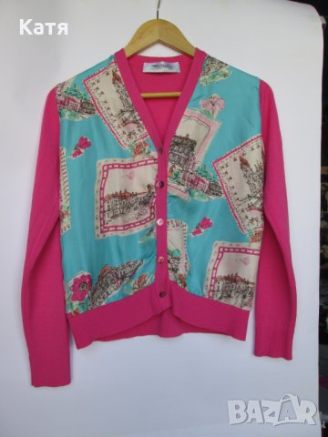 Жилетка с коприна в розово красив мотив, снимка 5 - Жилетки - 25382240