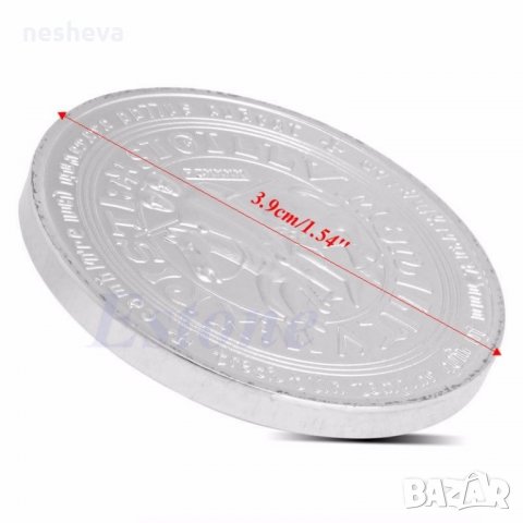 ВЪЗПОМЕНАТЕЛНА МОНЕТА - символ на рицарите темплиери, снимка 2 - Колекции - 23592018