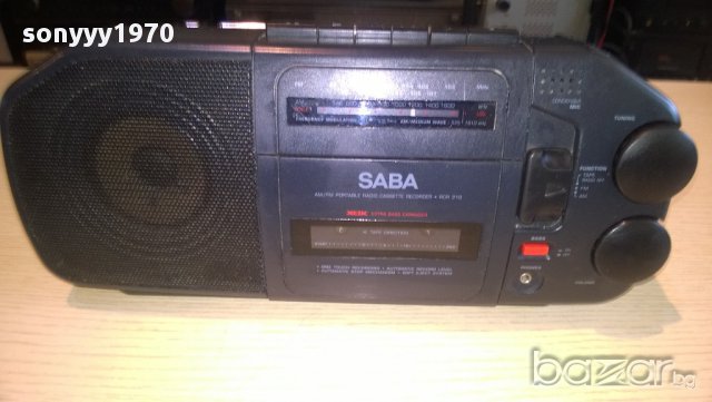 saba rcr 310 radio/cassette receiver-внос швеицария, снимка 7 - Ресийвъри, усилватели, смесителни пултове - 10774847