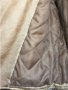 Дамско кожено яке BERSHKA оригинал, size M, с вата, екокожа, карамелено, златни ципове, като ново!!!, снимка 6