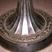 Silver plated-made in hong kong-антика-свещник- внос швеицария, снимка 11 - Колекции - 24209220