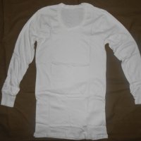 Нови памучни бели фланелки с дълък ръкав /тениски/, снимка 1 - Тениски - 20249743